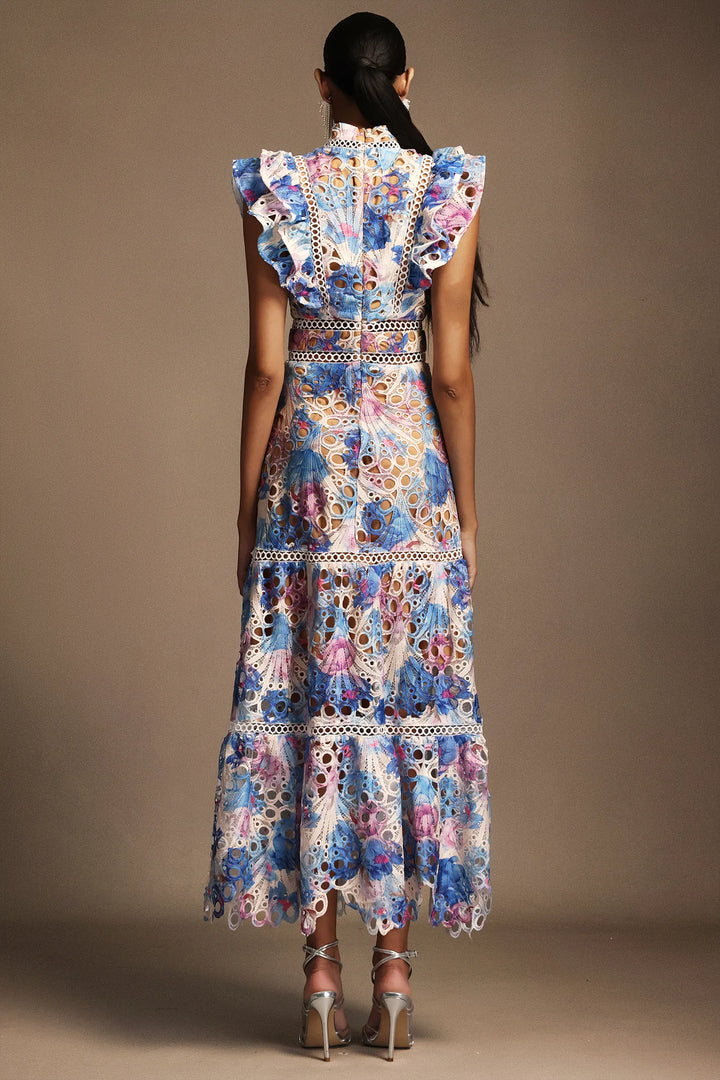 Paula - Hollow Sleeveless Midi Dress