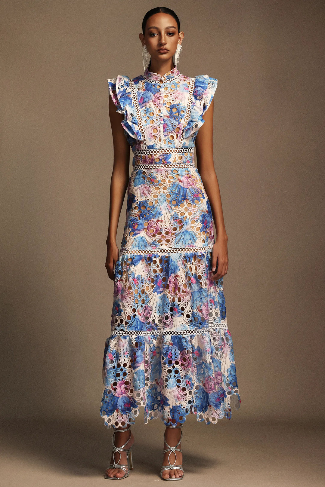 Paula - Hollow Sleeveless Midi Dress