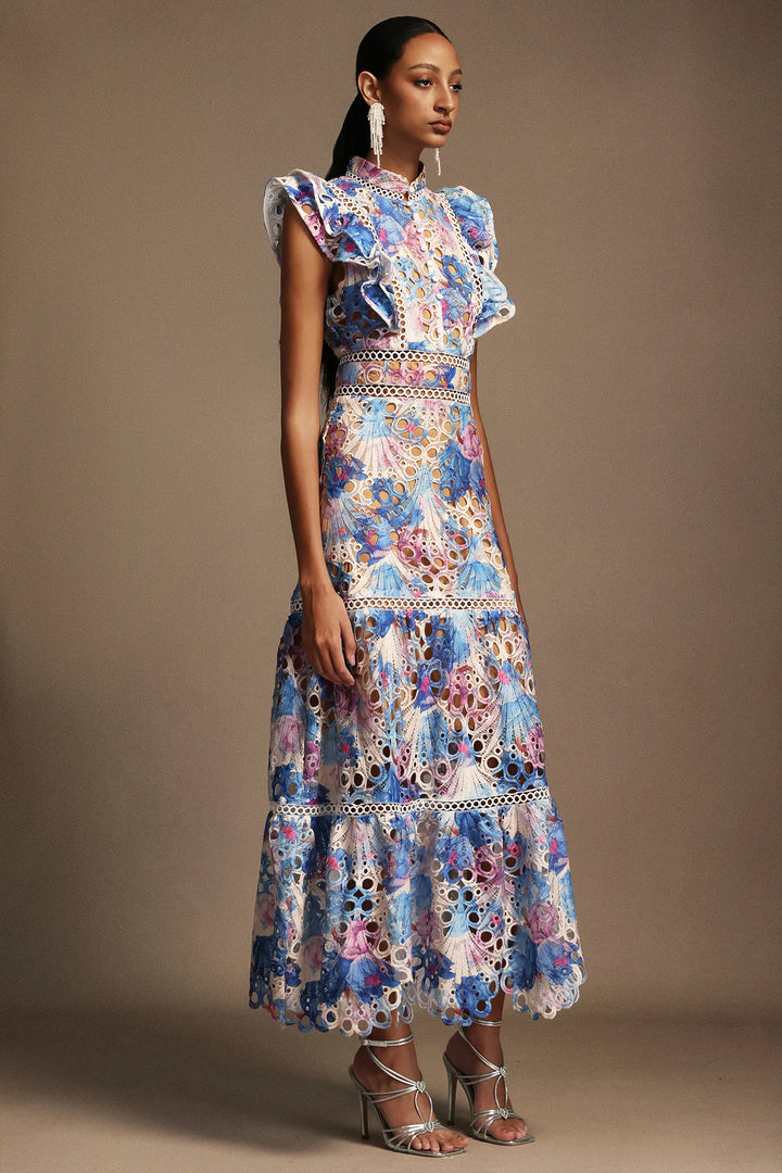 Paula - Hollow Sleeveless Midi Dress