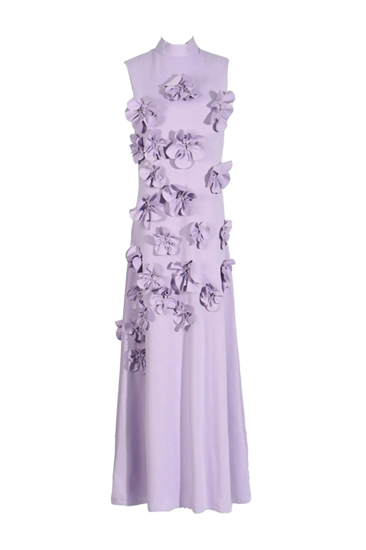 Rose Flower Maxi Dress