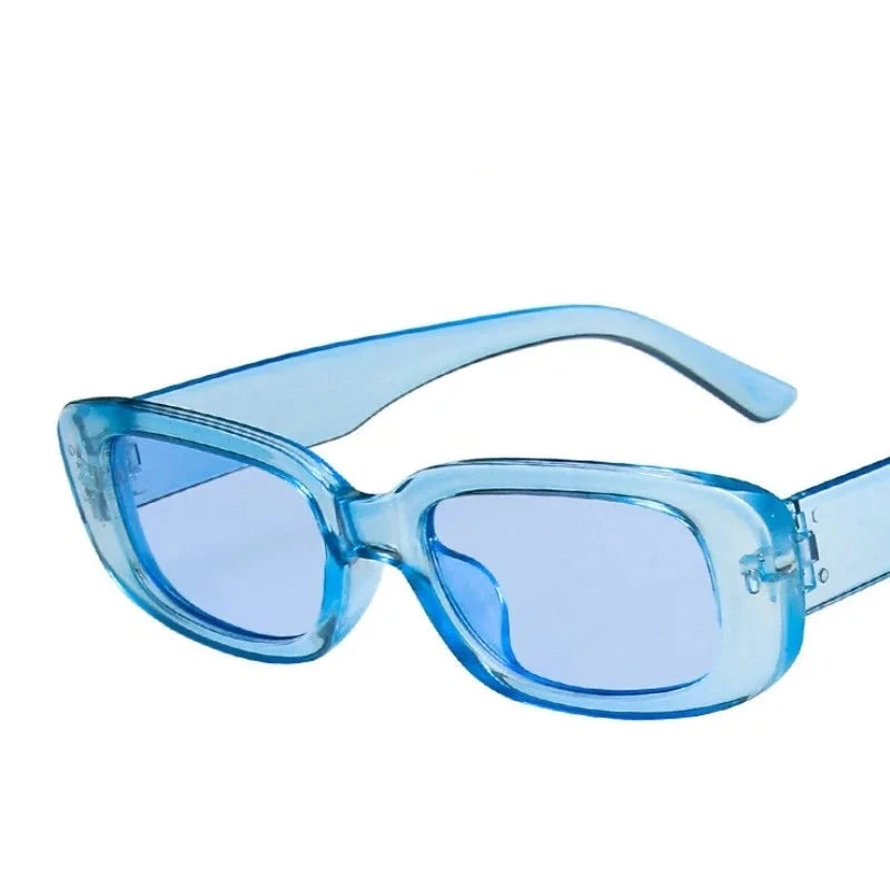 Silk & Sapphire Rectangle Sunglasses