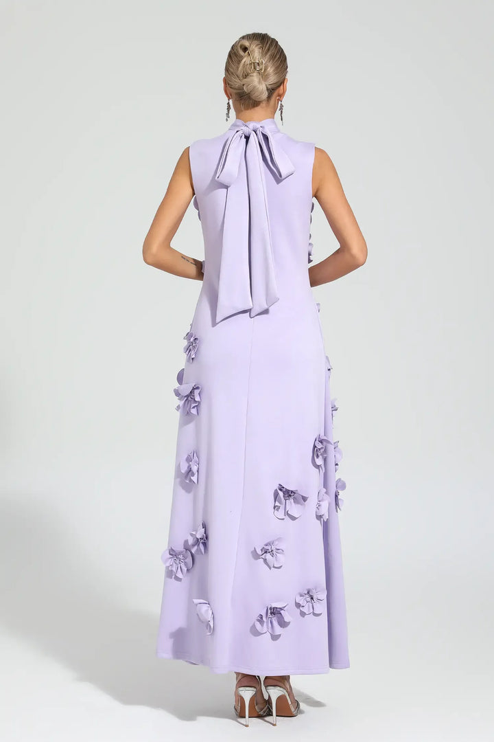 Rose Flower Maxi Dress